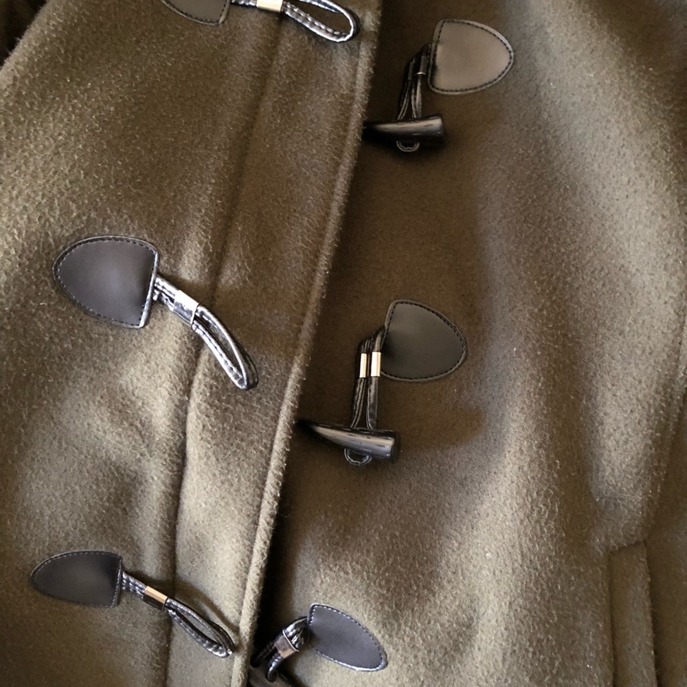 Bcbgeneration Toggle Green Coat W/ Detachable Hood - image 5